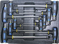 Набор Т-образных шестгранных ключей с пластиковой рукояткой 10пр. в ложементе в Туле